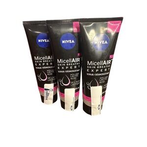 NIVEA x3 MicellAIR Skin Breathe Expert Smoothing Exfoliating Scrub 125ml New
